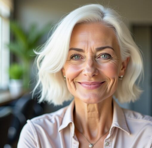 Quelles coiffures pour cheveux blancs donnent un coup de jeune ?