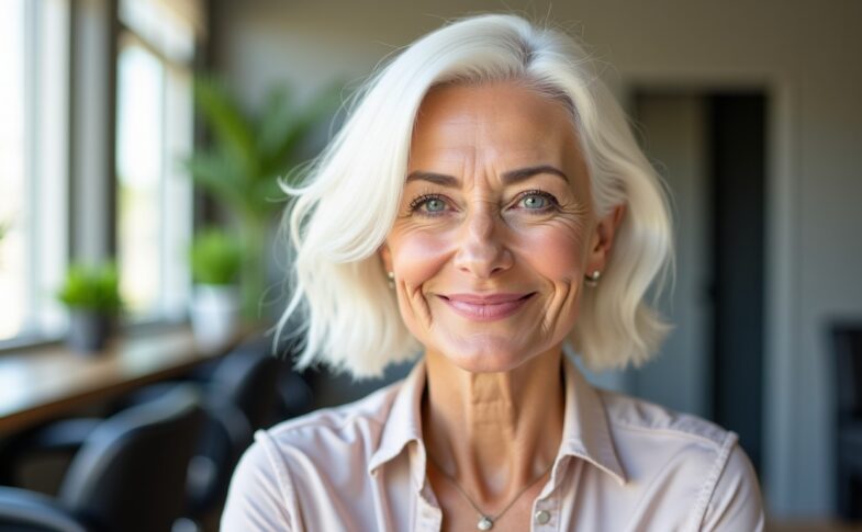 Quelles coiffures pour cheveux blancs donnent un coup de jeune ?